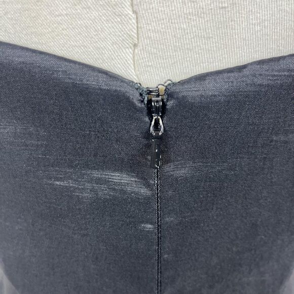 Vintage Cache Dress Womens 8 Black Cocktail Party Ruffle Mini 90s Y2K Whimsigoth - Picture 4 of 8